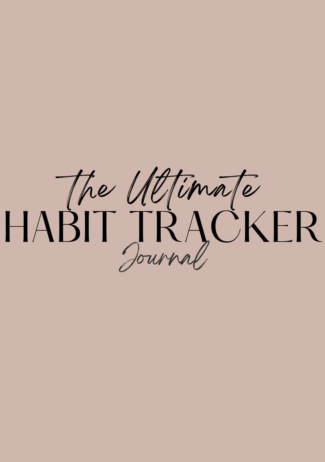 Habit Tracker Journal
