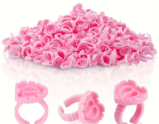 Love Heart Glue Rings