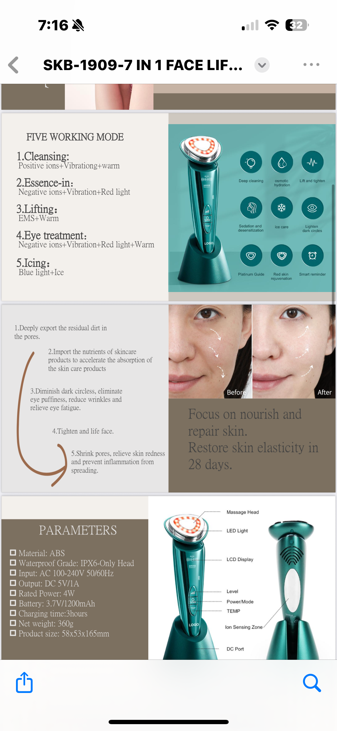 VAULTSKIN |  7-in-1 Facial Sculpting & Skin Rejuvenation Device